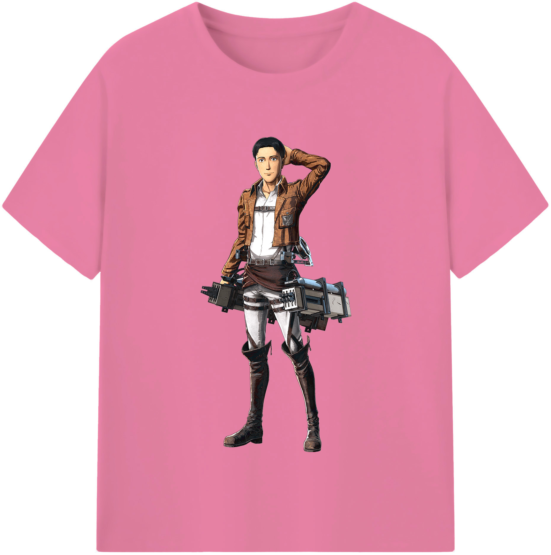 （画像用） 進撃の巨人 Attack on Titan 綿100％半袖Tシャツ（フロントプリント）
